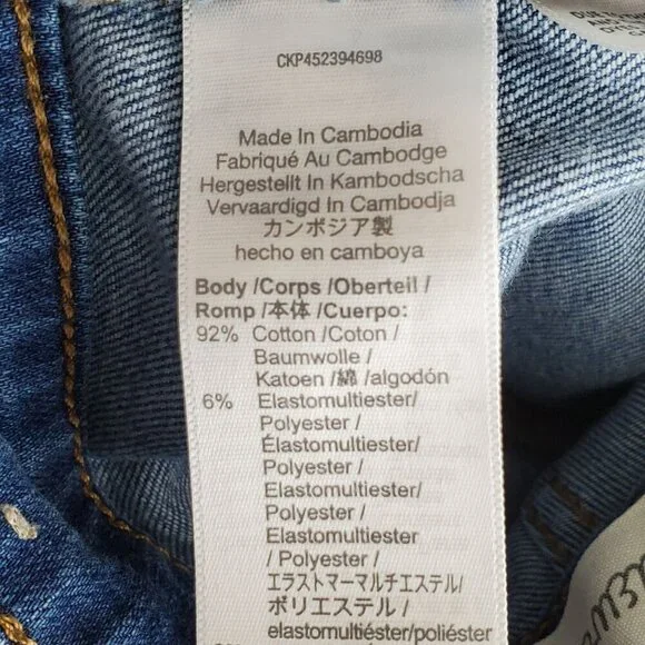 Madewell Womans Size 24 Curvy High-Rise Skinny Crop Jeans Denim 26x25 - Picture 8 of 15